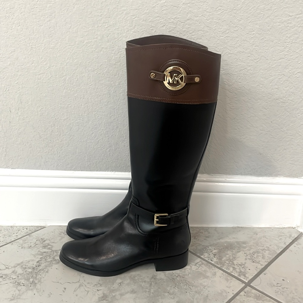 Michael Kors Long Boots 
- Black / Brown Leather / Gold
- Brand New